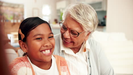 grandmother and granddaughter bonding