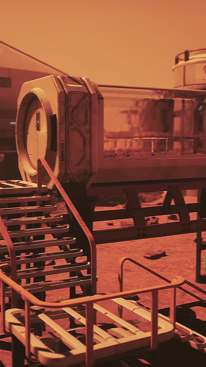 estación espacial en marte