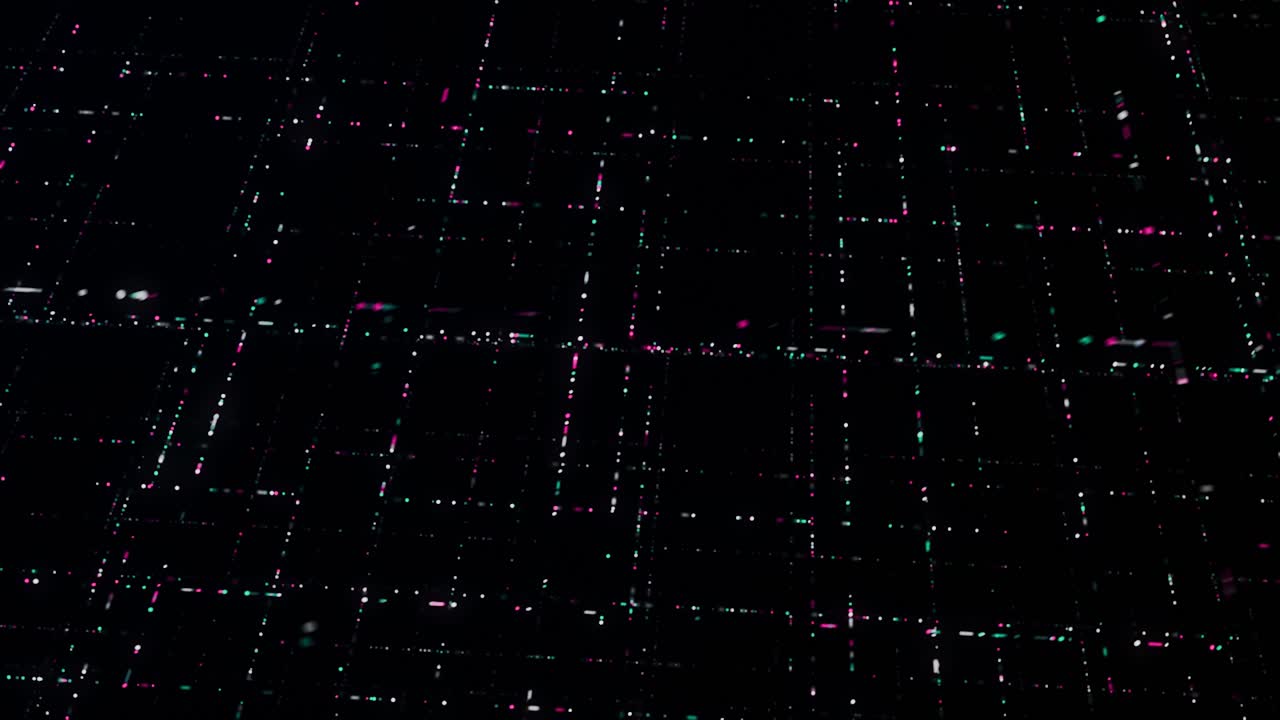 Abstract Grid Pattern with Neon Colors