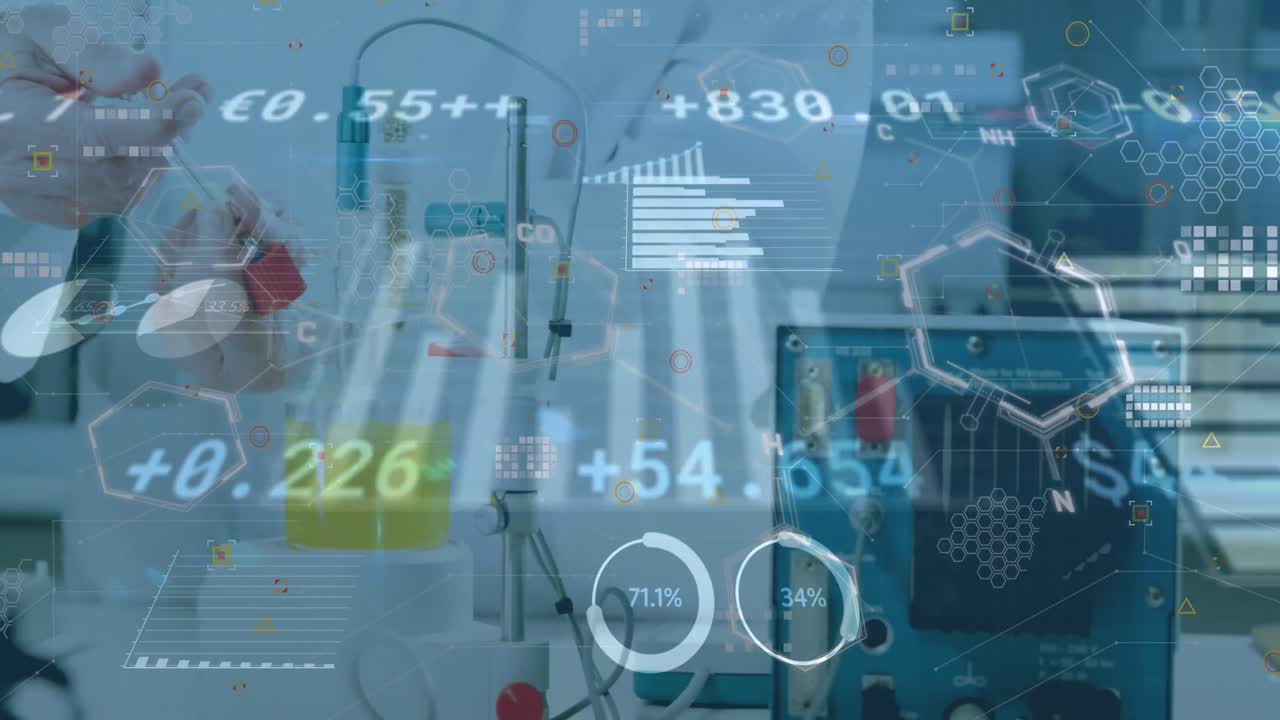 An animation of financial data processing