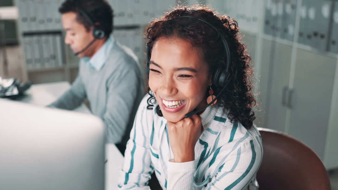 Customer service representatives at work