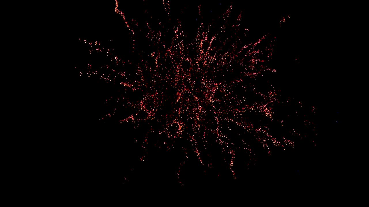 Red fireworks 4k