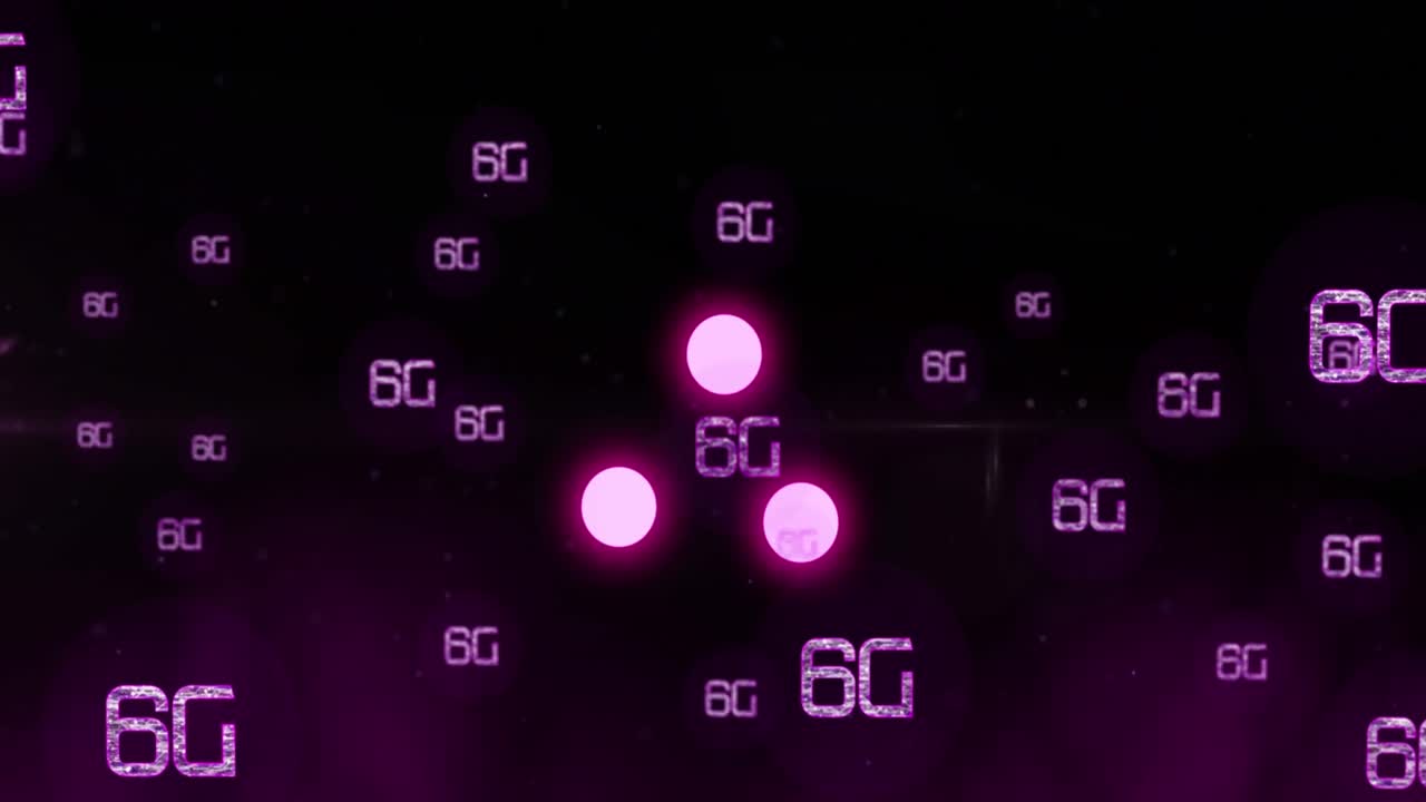 검은 바탕에 있는 데이터 로딩 링의 애니메이션