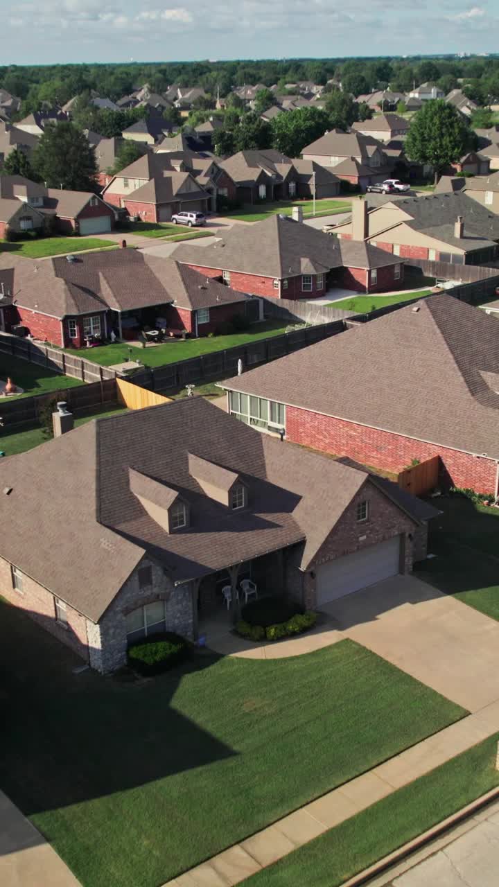 casas suburbanas vista aérea