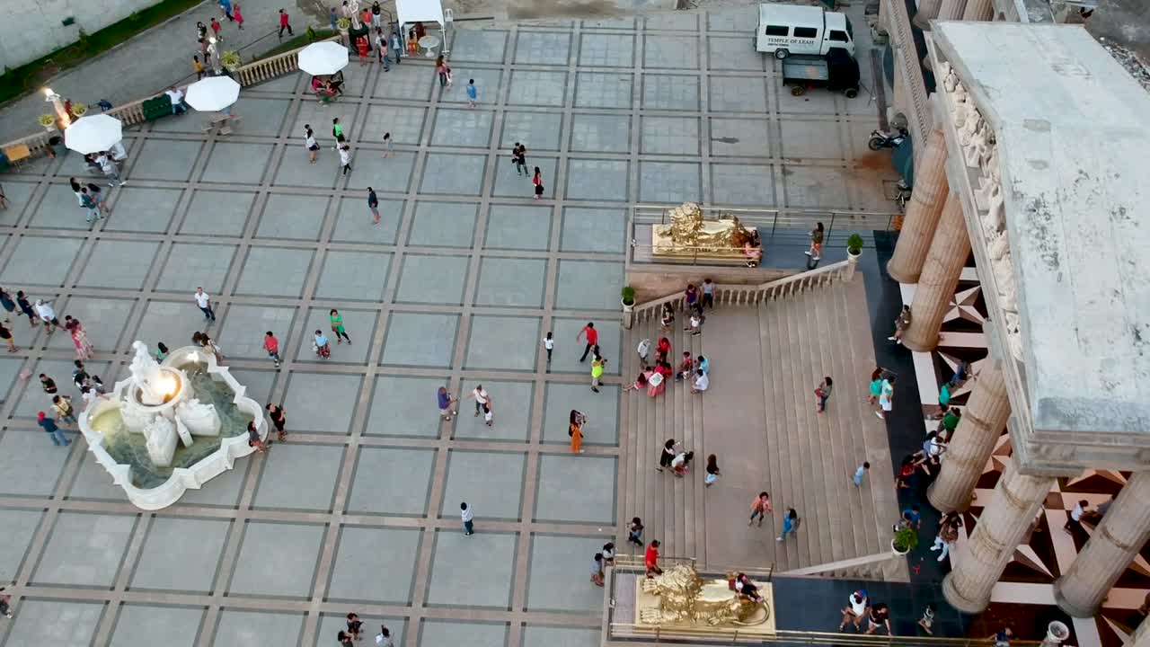 Riprese con drone del Tempio di Leah a Cebu, Filippine-1