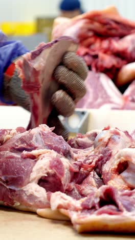 pork processing and cutting