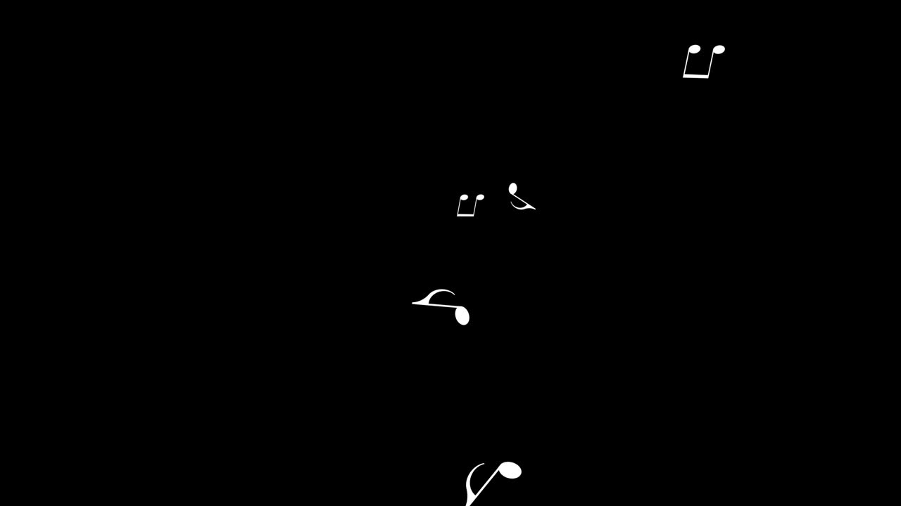 Musical note streaming up in melody with composer. Musical Notes Flying ...