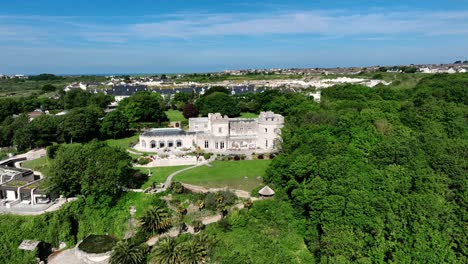 Estabilización-De-Drones-Para-El-Día-De-La-Boda-En-El-Castillo-De-Pensilvania