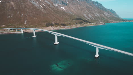 serenity in motion: cinematic gimsoystraumen bridge in the lofoten islands