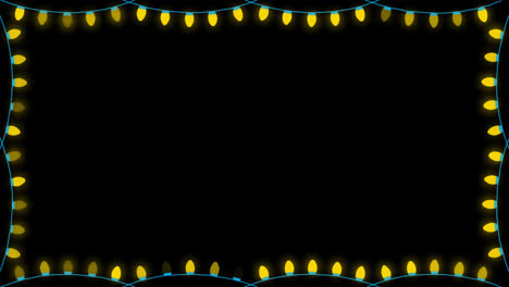 light-bulb-flashing-string-frame-and-border-with-copy-space-party,-Christmas-or-new-year-Garland-animation-with-alpha-channel