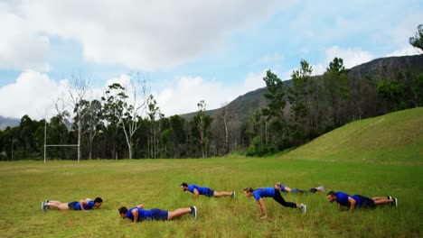 Fit-people-performing-pushup-exercise-4k