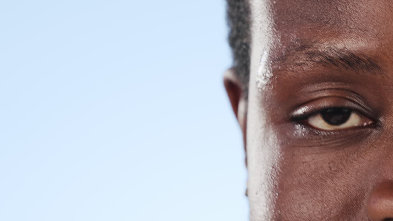 close-up, homem e olho com optometria