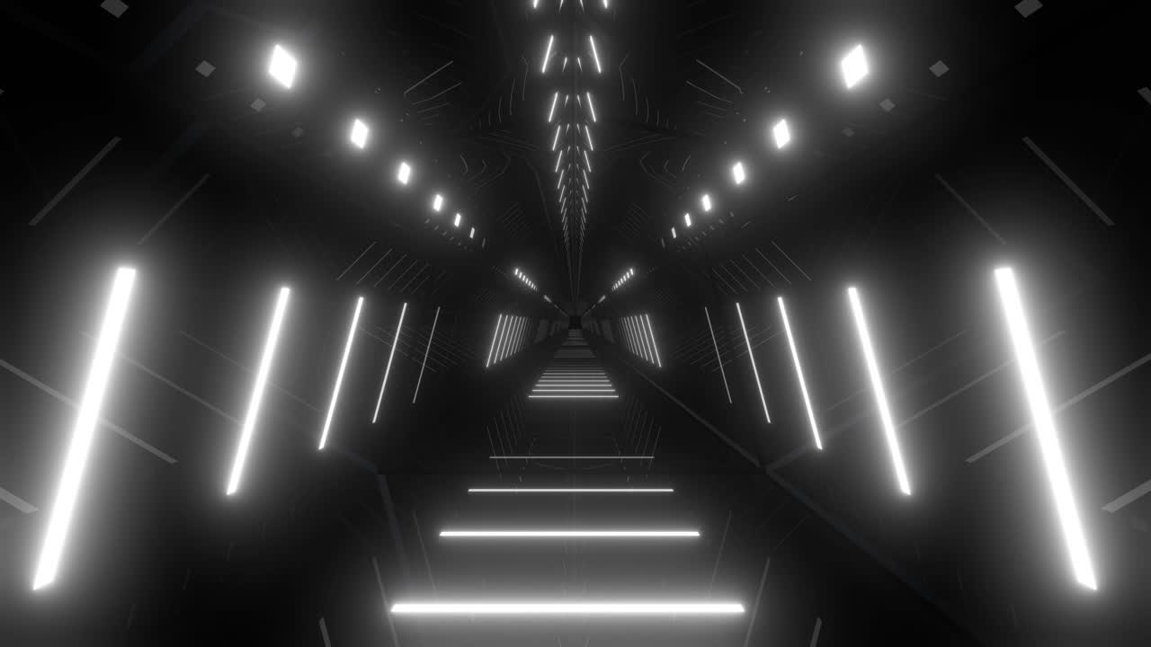 el túnel de neón futurista