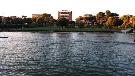 Kayakers-practicing-on-an-artificial-lake-called-"laghetto-dell'EUR"-in-the-homonym-district-of-the-capital-of-Italy