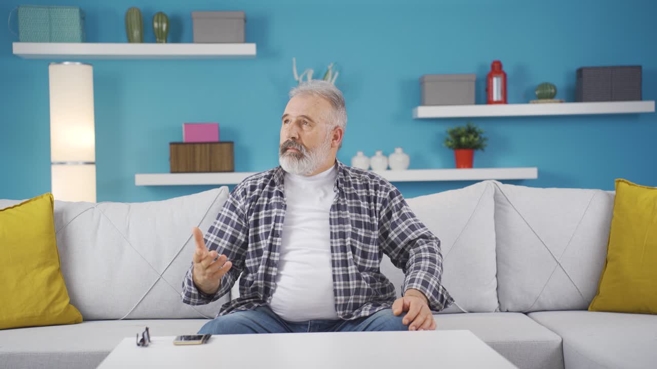 hombre deprimido e infeliz.