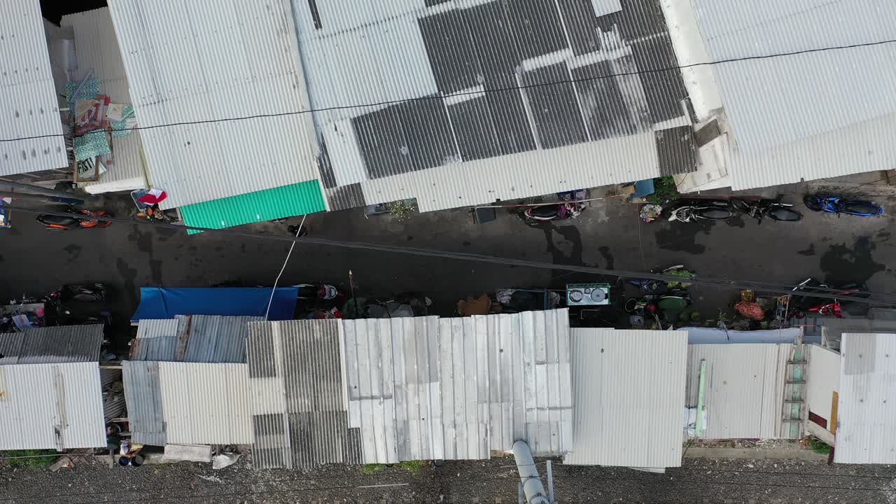 vista aérea de una zona urbana densamente poblada