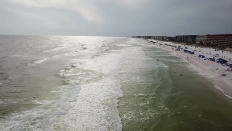 slow decent over waves