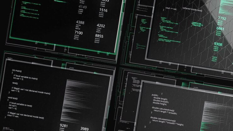 Schermi di interfaccia digitale con codice