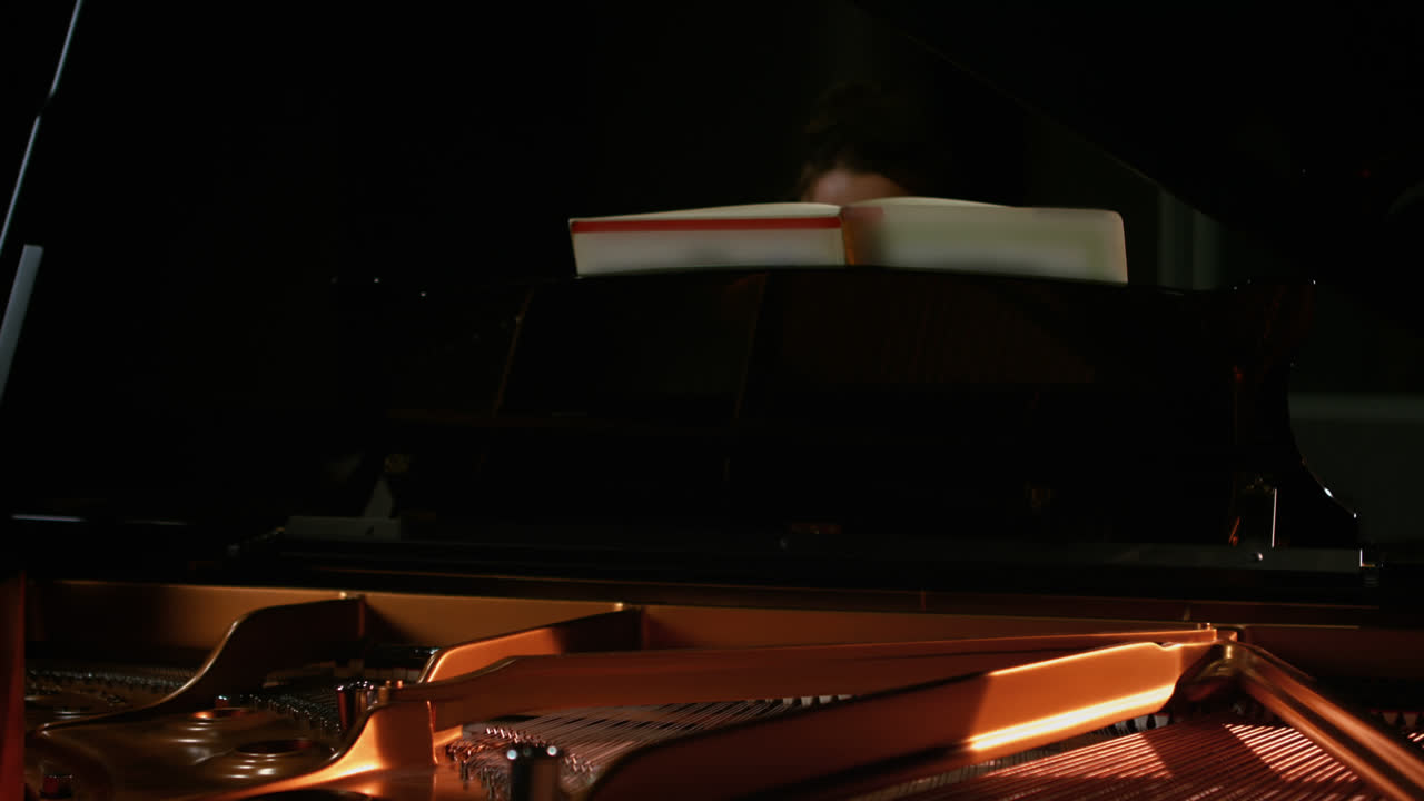 Donna che suona un pianoforte