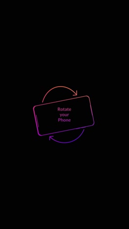 rotate your phone to landscape orientation rotate your device from vertical to horizontal outline