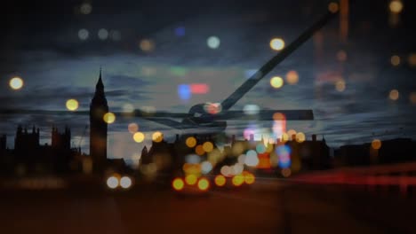 composite of busy traffic street