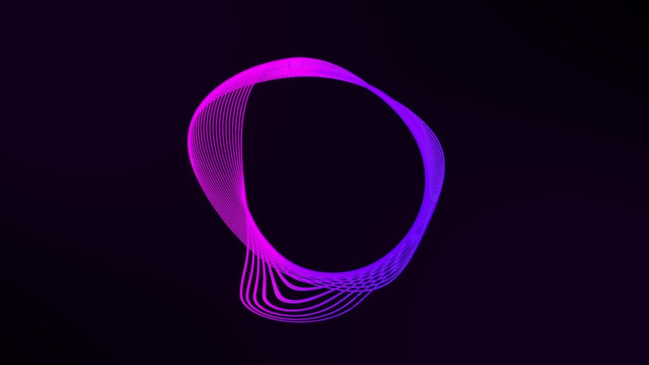 elemento abstracto de patrón circular giratorio animado con gradiente de color púrpura y rosa,