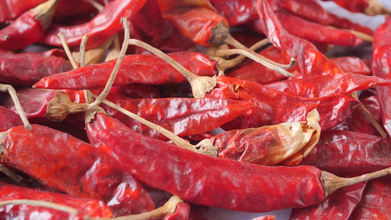 pimientos de chile rojos secos