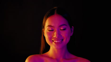 colorful portrait of a woman