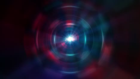 abstract seamless loop blue red purple futuristic circle light tunnel. 4k 3d rendering abstract futuristic hi-tech motion background. elegant and luxury dynamic neon light style for science technology