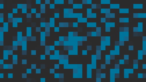 blauwe pixels in 8-bits patroon op zwart verloop