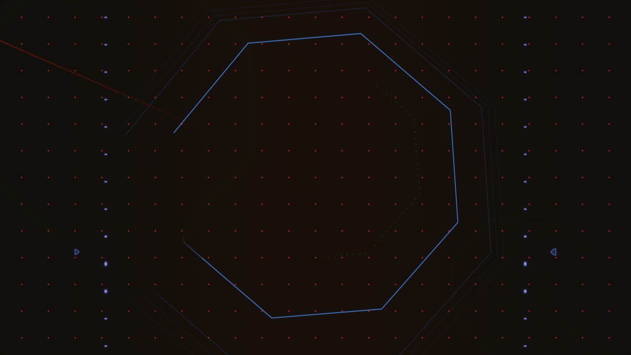 hud 요소가 있는 디지털 컴퓨터 화면