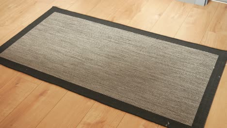 doormat on wooden floor