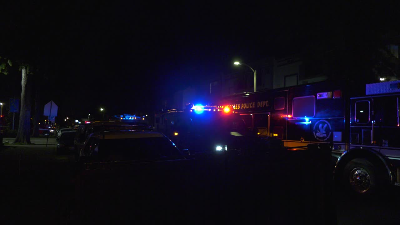 equipo swat llega a la escena de la policía