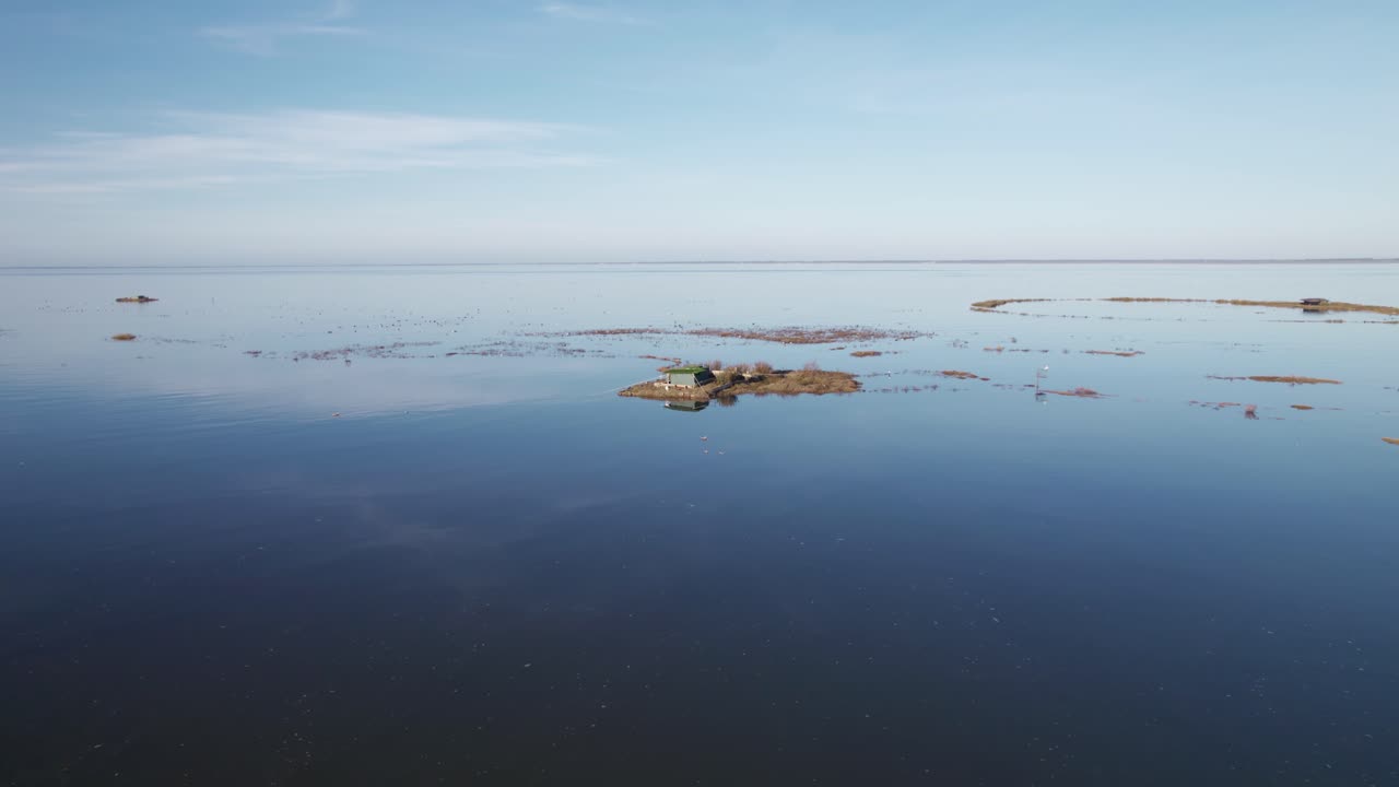 썰물 때 bassin d' arcachon의 전망대