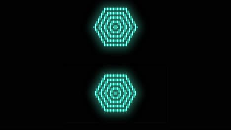 Modern-green-hexagons-pattern-with-neon-light