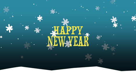 Happy-New-Year-text-on-snow-background-2