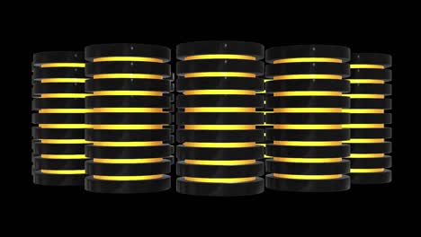 futuristic server hard disk and database block or battery cell. web hosting or cloud computing concept.