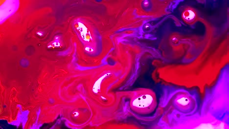 red and violet watercolor ink in water with oil. futuristic trend background