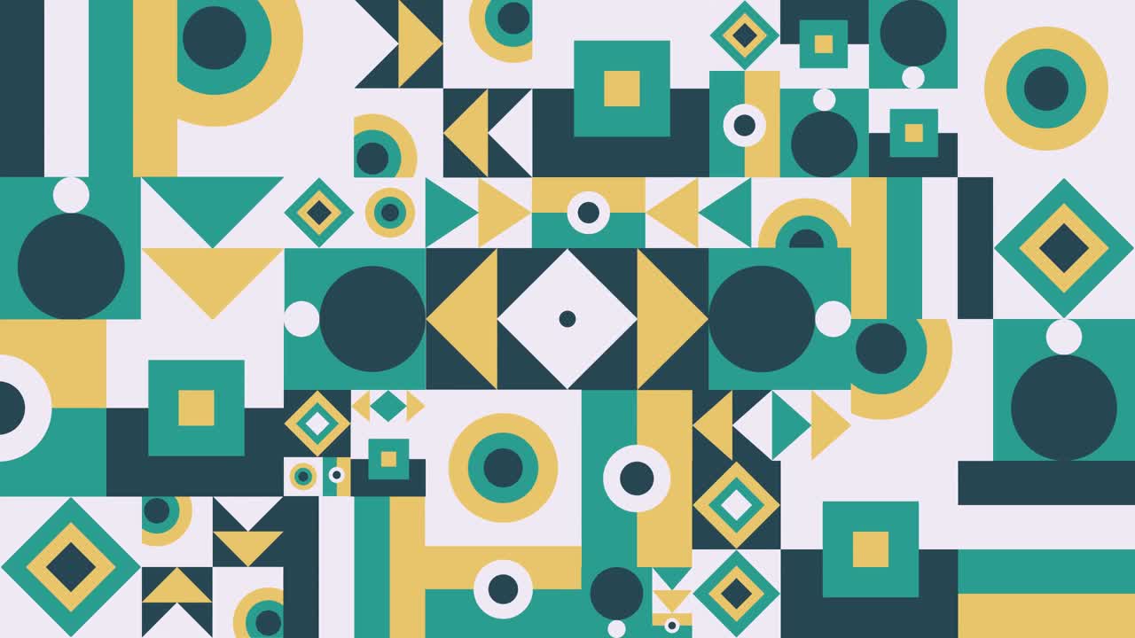 Animated Geometric Pattern Background - Loopable