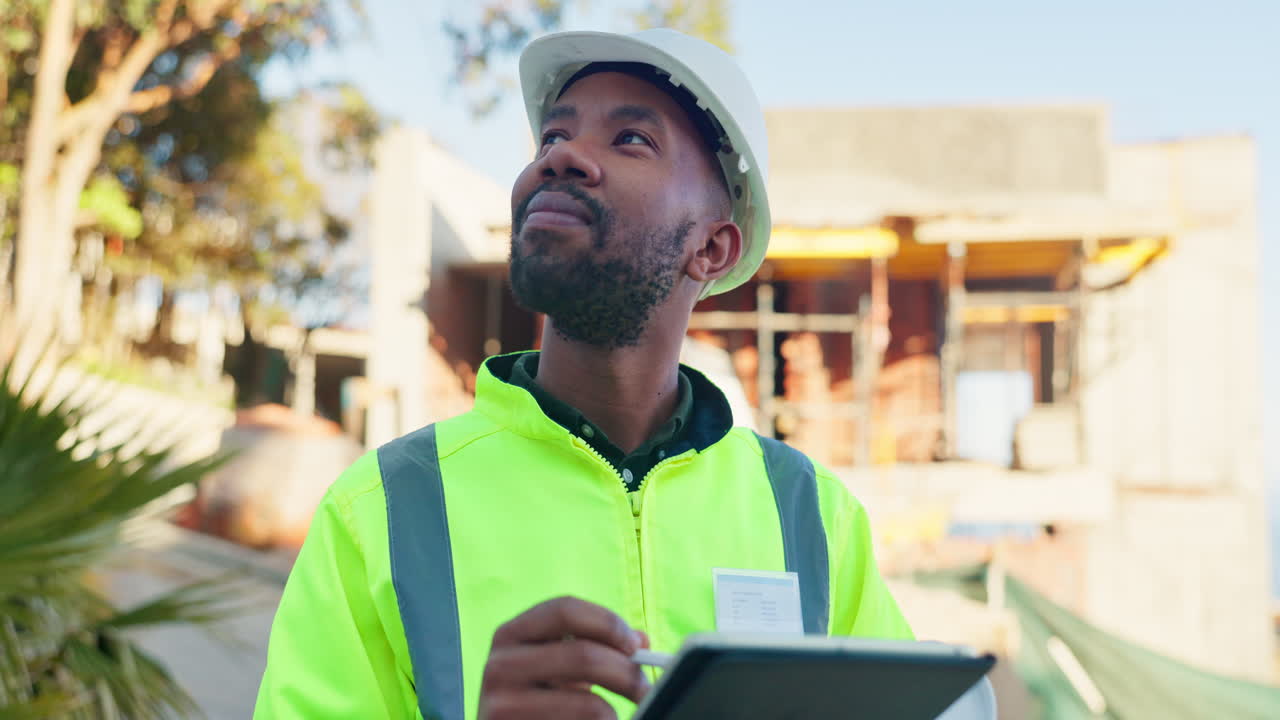 inspección del sitio de construcción