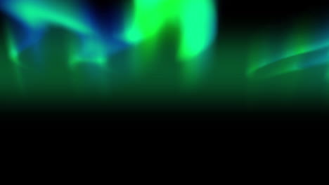 animación de la aurora boreal sobre un fondo oscuro