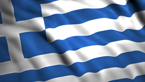 waving greek flag