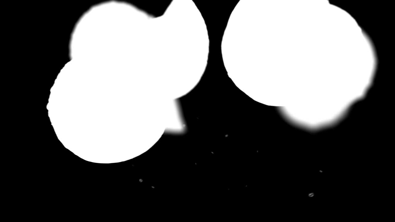 라임과 루마 매트 (luma matte) 로 된 조각을 는 것