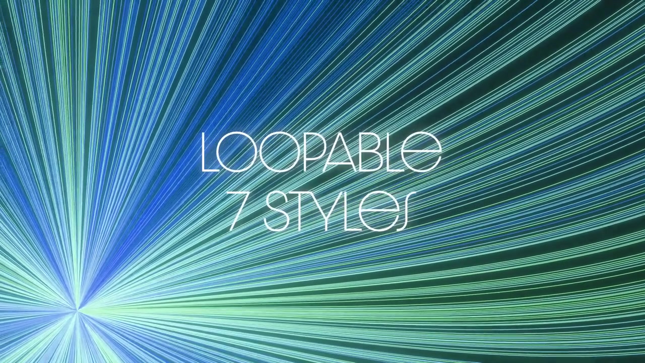 Abstract Motion Background with Flowing Colorful Light Lines