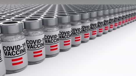 covid-19 vaccine bottles austria