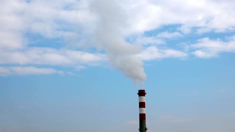 air pollution. power plant timelapse, uhd stock video