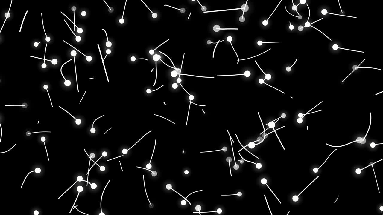 partículas en movimiento de fondo en la oscuridad
