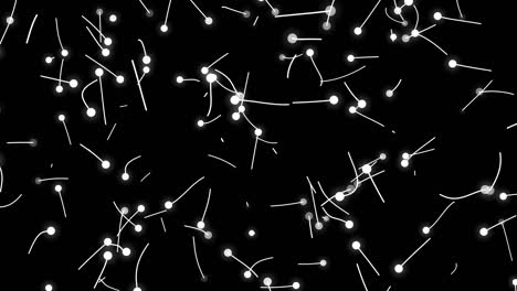 moving particles background on dark