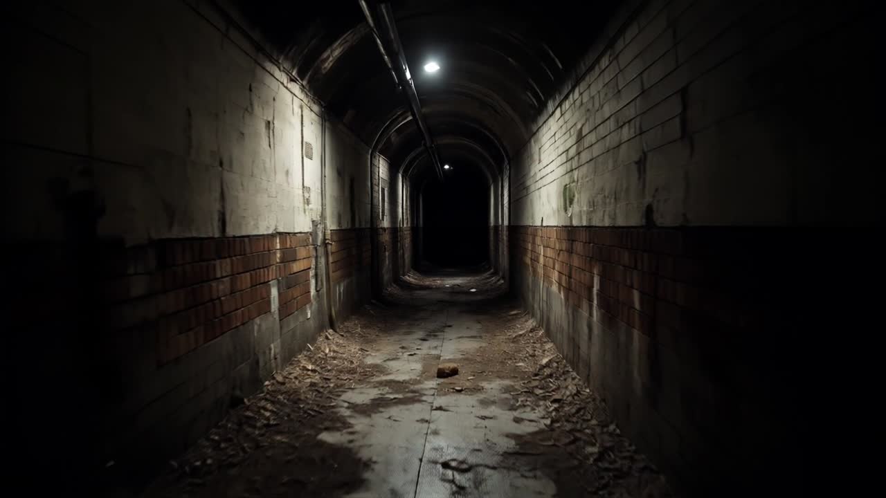 그 끝에 빛이 있는 어두운 터널