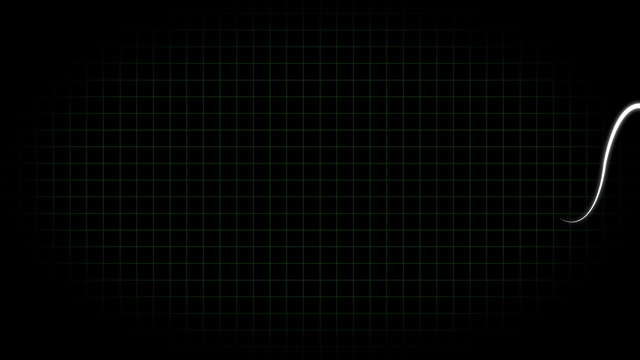 전기 심장 기록 오실로스코프 파동 형태 애니메이션 모션 그래픽